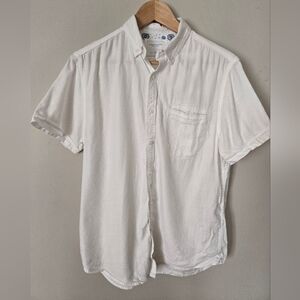 Denim & Flower Men's White/Off-White Short Sleeve Shirt